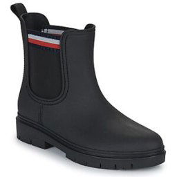 Bottes Tommy Hilfiger Rain Boot Ankle Elastic Noir