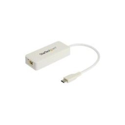 StarTech.com Adaptateur USB-C vers Ethernet Gigabit avec port USB 3.0 - Blanc (US1GC301AUW) - adaptateur reseau - USB-C - Gigabit Ethernet + USB 3.1 Gen 2