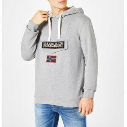 Napapijri Logo Hoodie Marl gris S Male