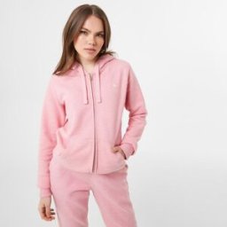 Jack Wills Pheasant Logo Zip Hoodie Rose chiné 12 (M) Female