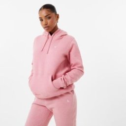 Jack Wills Astbury Pheasant Logo Hoodie Rose chiné 12 (M) Female
