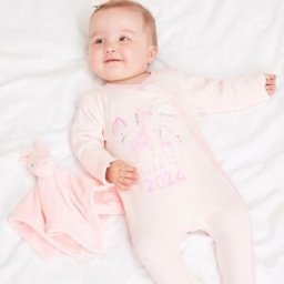 Hello World Girls 2024 Sleepsuit And Comforter Rose 0-3 mois Female