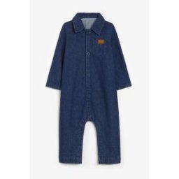 Hello World Baby Boys Button Up Boiler Suit Bleu 9-12 mois Male