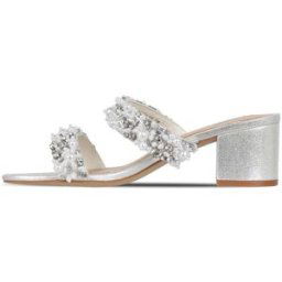 Biba Biba 2 Strap Block Heel Sandal Argent 7 (40) Female
