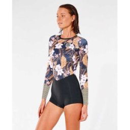 Rip Curl Combinaison Shorty boyleg manches longues G-Bomb Black/Gold 4 female