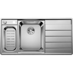 Blanco Axis iii 6 s-if évier 522105100 x 51 cm, Inox soie, gauche, vidange télécommande avec commande rotative