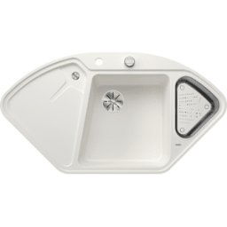 Blancodelta ii-f évier 523673104,2x56cm, PuraDur blanc, avec télécommande de vidange / Accessoires