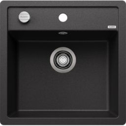 Blanco évier 518530 50,5x50cm, PuraDur anthracite, avec télécommande de vidange