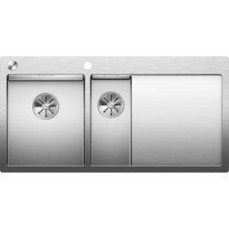 Blanco Claron 6 s-if évier 521646 100x51cm, Inox , gauche, télécommande de vidange PushControl