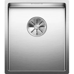 Blanco Claron évier 521571 340-U, 38 x 44 cm, Inox soie, sans télécommande de vidange