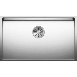 Blanco Claron évier 521581 700-U, 74 x 44 cm, Inox satiné, sans télécommande de vidange