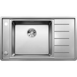Blanco ANDANO XL 6 S-IF Évier compact 523002 86 x 50 cm, Inox soie, gauche, télécommande de vidange avec commande rotative