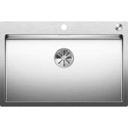 Blanco Claron évier 521634 700-IF / A , 76 x 51 cm, Inox , avec télécommande de vidange PushControl