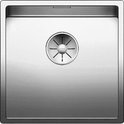 Blanco Claron évier 521573 400-U, 44 x 44 cm, Inox soie, sans télécommande de vidange