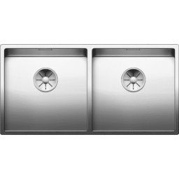 Blanco Claron évier 521618 400/400-U, 86,5 x 44 cm, Inox satiné, sans télécommande de vidange