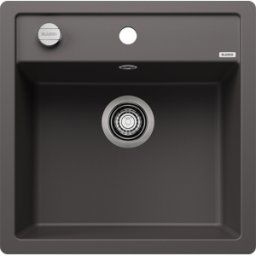 Blanco évier 518849 50,5x50cm, PuraDur gris roche, avec télécommande de vidange