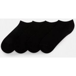 Pull&Bear Lot De 4 Chaussettes Basses Noir L(43-46) male