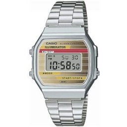 Montre Casio A168WEHA-9AEF, Quartz, 36mm, 3ATM Argenté
