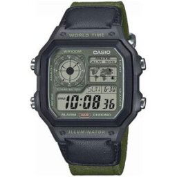 Montre Casio AE-1200WHUB-3AVEF, Quartz, 42mm, 10ATM Noir