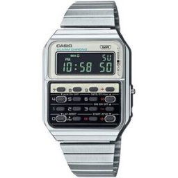 Montre Casio CA-500WE-7BEF, Quartz, 34mm, 3ATM Argenté