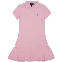 Robe enfant Polo Ralph Lauren ROBE POLO ROSE Rose