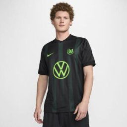 Nike Wolfsburg Away Shirt 2024 2025 Adults Noir S Male