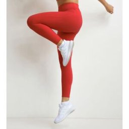 DIM Legging de sport femme en microfibre sculptante Rouge Dim Move Rouge XL