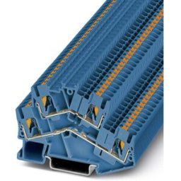 Bloc de jonction à 2 étages Contenu: 50 pc(s) Phoenix Contact PTTBS 2,5 BU 3209617