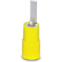 Cosse à embout Phoenix Contact 3240546 modèle plat 6 mm² partiellement isolé jaune 100 pc(s)