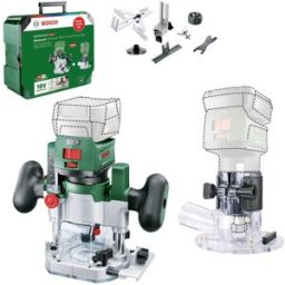 Bosch Home and Garden Affleureuse / défonceuse sans fil 2-en-1 06039D5002 AdvancedTrimRouter 18V-8 Combi-Set