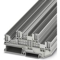 Bloc de jonction à 2 étages Phoenix Contact PTTB 1,5/S/4P 3213865 gris 50 pc(s)