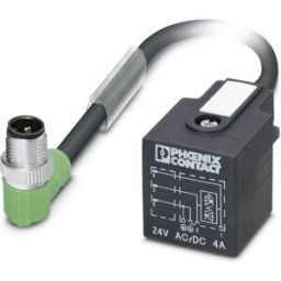 Connecteur confectionné pour capteurs/actionneurs 1.50 m Phoenix Contact SAC-3P-MR/ 1,5-PUR/A-1L-Z SCO 1434950 M12 mâle coudé - Connecteur délectrovanne modèle