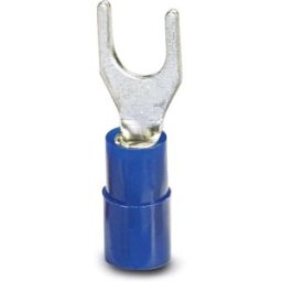 Phoenix Contact 3240037 Cosse à fourche 1.50 mm² 2.50 mm² Ø du trou=3.2 mm partiellement isolé bleu 100 pc(s)