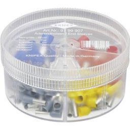 Assortiment dembouts simples Knipex 97 99 907 4 mm² partiellement isolé gris, jaune, rouge, bleu 100 pc(s)