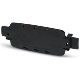 Phoenix Contact ECS-P-122X169-L-UV1-B Face avant (L x l x H) 62 x 196 x 34 mm PC noir 5 pc(s)