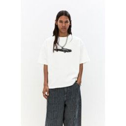 Pull&Bear T-Shirt Graphique Gnx Blanc L male