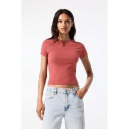 Pull&Bear T-Shirt Basique Moulant Chaudron M female