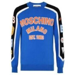 T-shirt Moschino Pull-over racer 1983 Bleu
