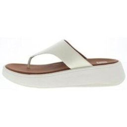 Sandales FitFlop F-Mode Leather Flatform Blanc