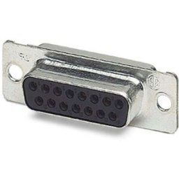 Embase SUB-D femelle 15 pôles Phoenix Contact 1688887 180 ° fût à souder 10 pc(s)