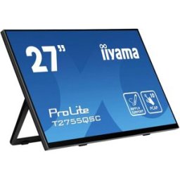 IIYAMA ProLite T2755QSC-B1 Moniteur tactile CEE: D (A - G) 68.6 cm (27 pouces) 2560 x 1440 pixels 16:9 5 ms HDMI™, DisplayPort, Audio-Line-out, USB 3.1 (Gen 1)