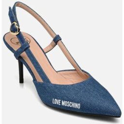 RUBBER LOGO par Love Moschino Bleu 38 Femme
