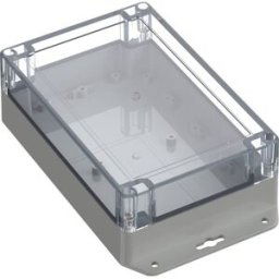TRU COMPONENTS TC-10860900 Cloche à bride 179.90 x 119.90 x 60.20 ABS-PC gris clair 1 pc(s)