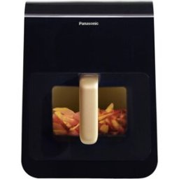 Panasonic NF-CC600AXE Friteuse à air chaud 6 l 1450 W boîtier Cool-Touch, ajout de vapeur, Minuteur digital, Écran LCD, hublot, marche/arrêt automatique noir