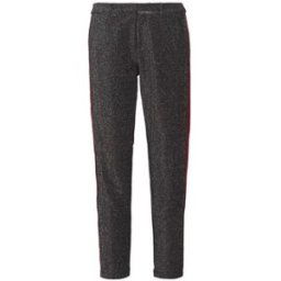 Pantalon Maison Scotch TAPERED LUREX PANTS WITH VELVET SIDE PANEL Gris EU XS femmes