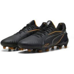 Puma King Ultimate Launch Adults Firm Ground Football Boots Noir/Argent 11 (46) Male