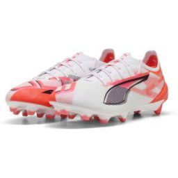 Puma Ultra Ultimate Adults Firm Ground Football Boots Blanc/Rouge 10.5 (45) Male