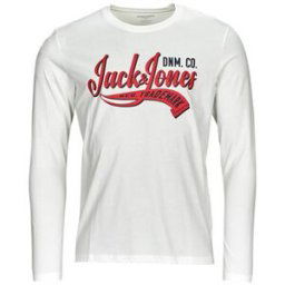 T-shirt Jack & Jones JJELOGO TEE LS O-NECK 2 COL AW23 SN Blanc EU XXL,EU L,EU XL hommes