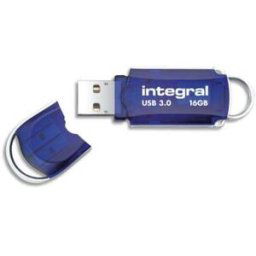Integral infd16gbcou3.0 lecteur usb flash 16 go usb type-a 3.2 gen 1 (3.1 gen 1) bleu, argent