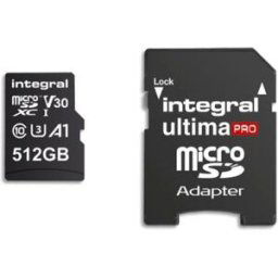 Integral inmsdx512g-100/80v30 mémoire flash 512 go microsd uhs-i